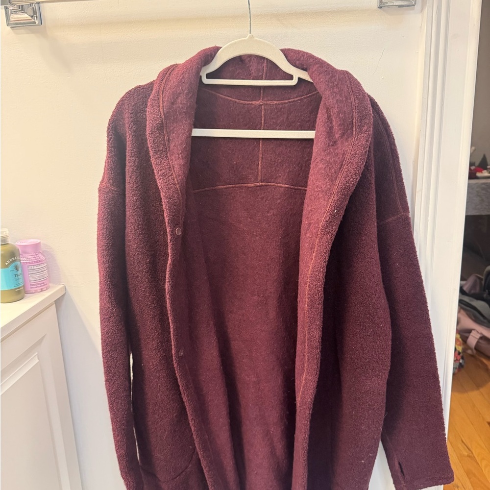 Lululemon Athletica Burgundy Cardigan